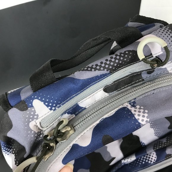 Embark Blue and Black Camo Nylon backpack - Picture 4 of 8